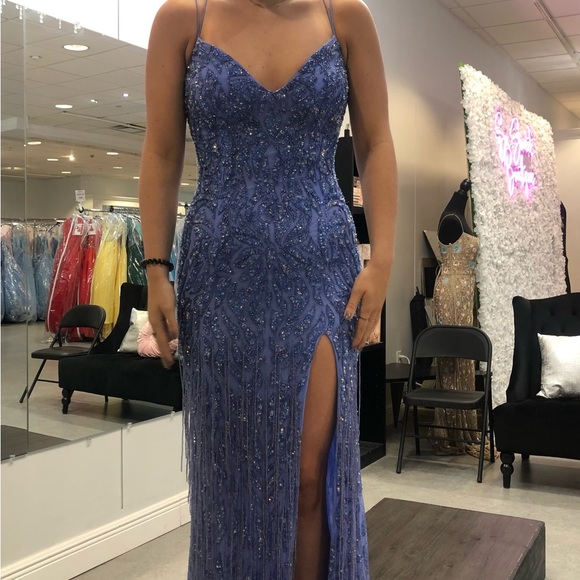 Sherri Hill Dresses & Skirts - Sherri Hill Purple Beaded Prom Dress